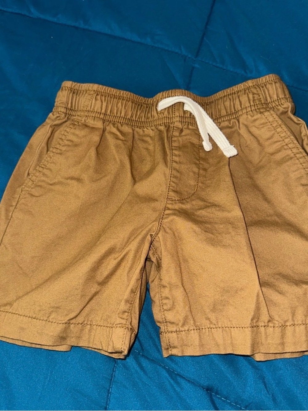 Old Navy Tan Pull-On Kids Shorts with White Drawstring